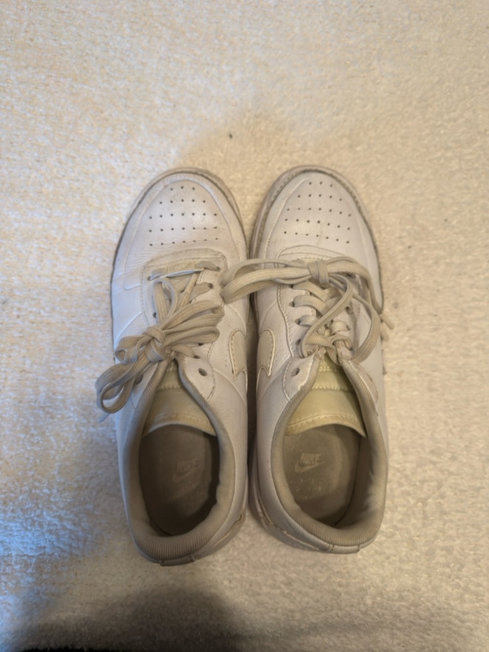 Nike Women's White Cream Low-Top Sneakers